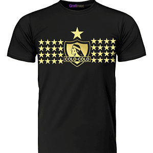 Polera Colo Colo 34 Dorado Equipos Deportes Grafimax