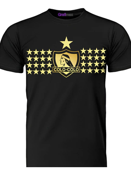 Polera Colo Colo 34 Dorado Equipos Deportes Grafimax 1