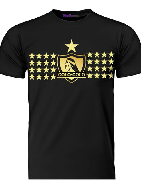 Polera Colo Colo 34 Dorado Equipos Deportes Grafimax 1