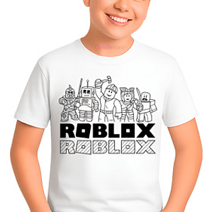 Polera Roblox Niños Gamers Personajes Algodón_Grafimax