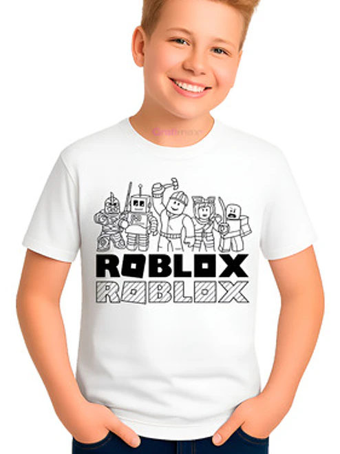 Polera Roblox Niños Gamers Personajes Algodón_Grafimax 1
