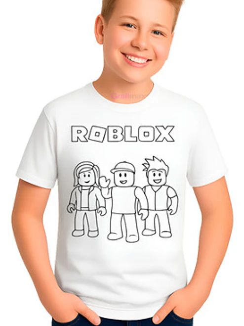 Polera  Roblox NiÃ±os Gamers Video Juego AlgodÃ³n  Grafimax 1