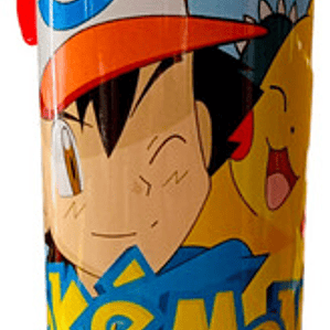 Botella Agua Poke Videojuegos Dibujos Animados Grafimax
