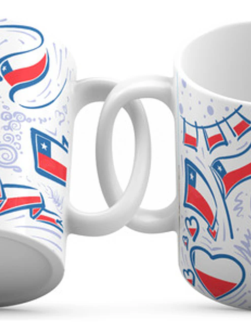 Tazón Banderitas De Chile Regalo Merch Recuerdo Grafimax 1