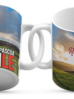 Tazón Chile Rapa Nui Isla De Pascua Merch Recuerdo Grafimax