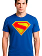 Polera Azul Superman 2025 New Logo Superhéroes Grafimax - Miniatura 1