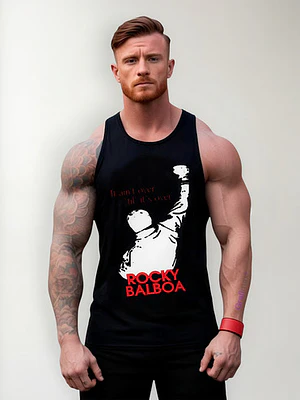 Polera Sin Mangas Rocky It Aint Over Musculosa Grafimax