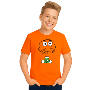 Polera Niño Gumball Darwin Dibujos Animados Grafimax