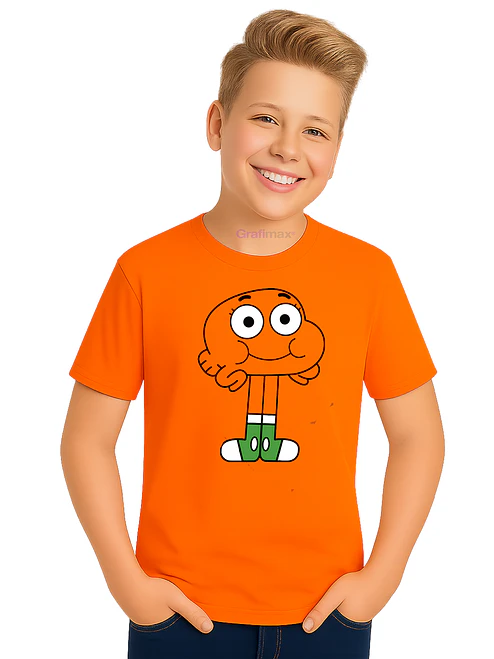 Polera Niño Gumball Darwin Dibujos Animados Grafimax 1