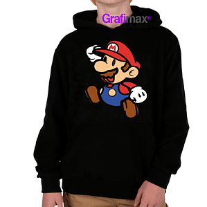 Polerón Niño Mario Bros Retro Videojuegos Grafimax