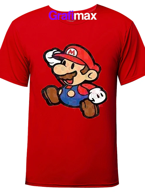 Polera Niño Mario Bros Retro Videojuegos Grafimax 1