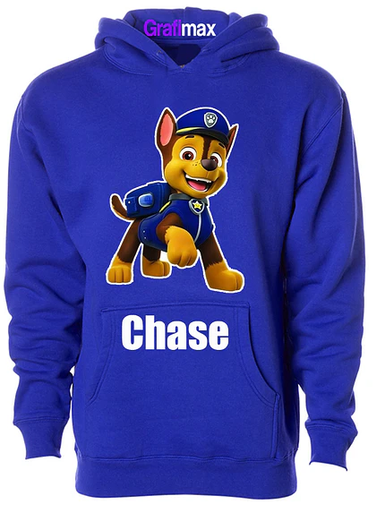 Polerón Chase Paw Patrol Azul Rey Niños Grafimax 1