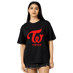 Polera Twice Oversize Kpop Corea Logo Música - Grafimax