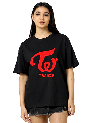 Polera Twice Oversize Kpop Corea Logo Música - Grafimax