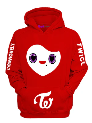 Polerón Lovely Twice Chaengvely Rojo K Pop Música Grafimax