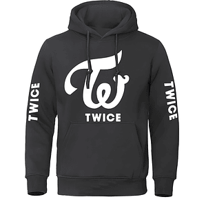 Poleron Twice Banda K Pop Corea Logo Oversize Música Grafimax