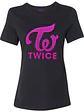 Polera Twice Banda K-Pop Brillo Glitter Corea Mujer Grafimax - Miniatura 1