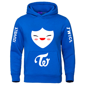 Polerón Lovely Twice Tzuvely Azul K-Pop Música Grafimax