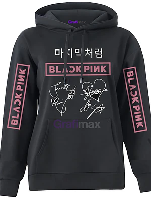 Polerón Blackpink Firmas Kpop Nombre Año Espalda Música Grafimax