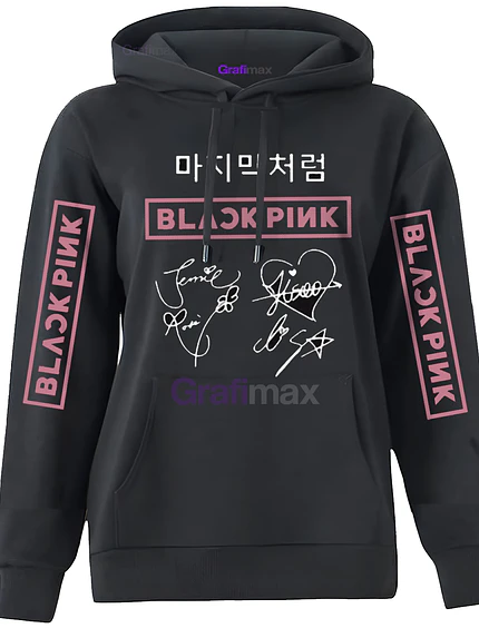 Polerón Blackpink Firmas Kpop Nombre Año Espalda Música Grafimax 1