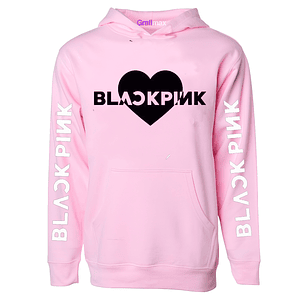 Poleron Blackpink Heart Draw K-Pop Música Grafimax