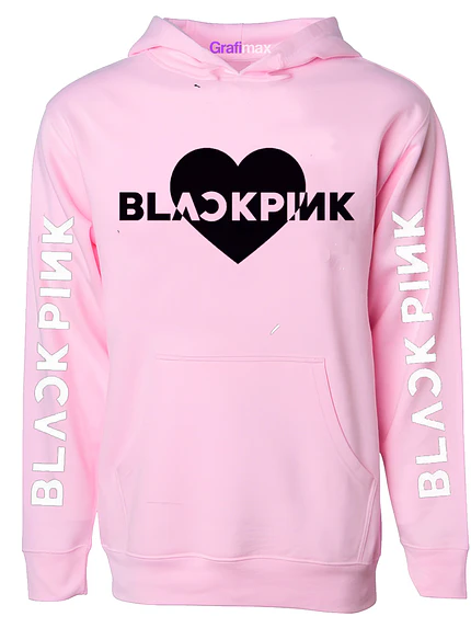 Poleron Blackpink Heart Draw K-Pop Música Grafimax 1