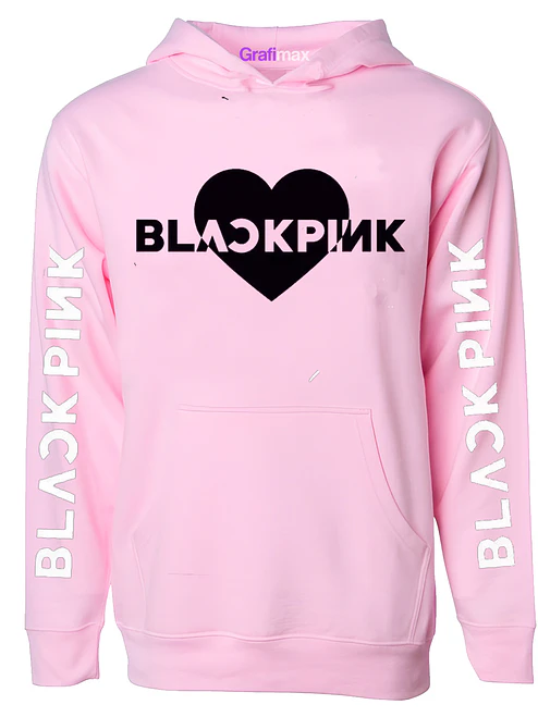 Poleron Blackpink Heart Draw K-Pop Música Grafimax 1