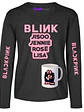 Pack Polera Blackpink Tazón Diseños Regalo Manga Larga Música Grafimax - Miniatura 1