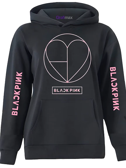 Polerón Black Pink Names Koreano K-Pop Heart Música Grafimax 1