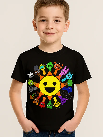 Polera Sprunki Niño 2025 Circulo Grafimax  1