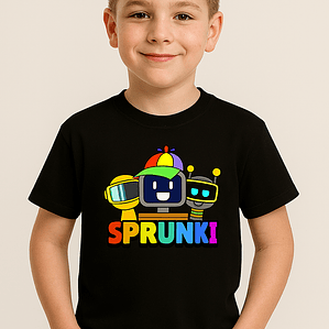 Polera Sprunki Niño 2025 Amigos Grafimax -