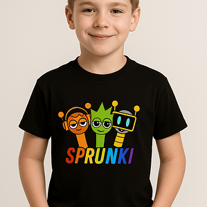 Polera Sprunki Niño 2025 Friends Videojuegos - Grafimax 