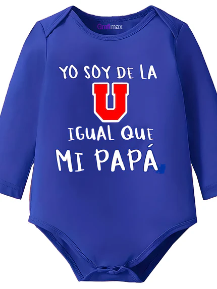 Body Bebe Pilucho Soy De La U Igual Que Mi Papá Grafimax 1