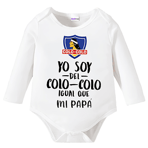 Body Bebé Pilucho Papá Soy Del Colo Colo Grafimax