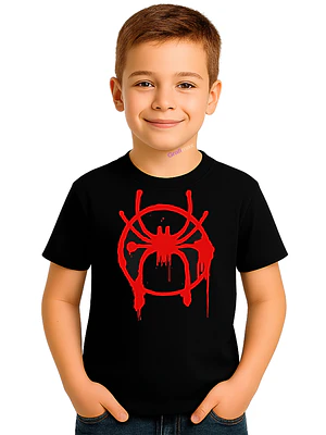 Polera Hombre Araña Spiderman Superhéroes Spider-Verse Niño - Grafimax
