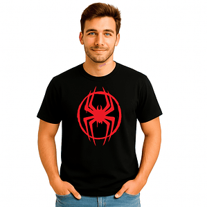 Polera Hombre Araña Spiderman Superhéroes Miles Morales  Grafimax