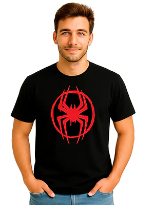 Polera Hombre Araña Spiderman Superhéroes Miles Morales  Grafimax