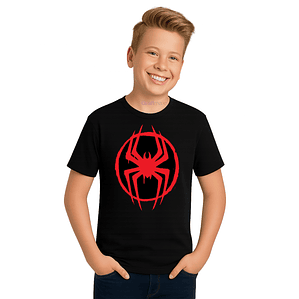 Polera Hombre Araña Spiderman Superhéroes Miles Morales Niño Grafimax