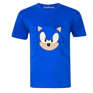 Polera Sonic Front Face Sega Grafimax