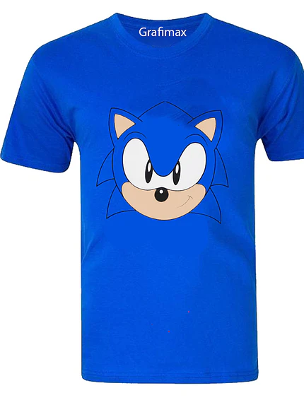 Polera Sonic Front Face Sega Grafimax 1