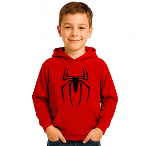 Polerón Araña Spiderman Rojo Niño _Grafimax