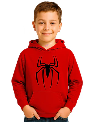 Polerón Araña Spiderman Rojo Niño _Grafimax