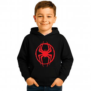 Polerón  Araña Spiderman Rojo Niño Miles Morales   _Grafimax 