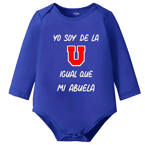 Body bebé Pilucho Soy De La U Igual Que Mi Abuela universidad de chile Grafimax- 