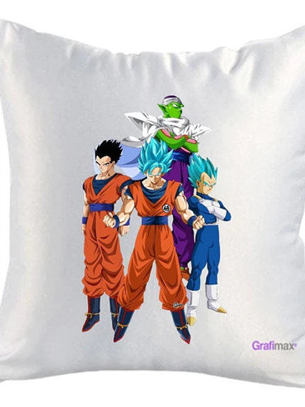 Cojín Felpa Dragon Ball Goku Vegeta Gohan 40x40 Grafimax 1
