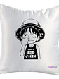 Cojín Blanco Felpa One Piece Luffy Moco 40x40 Grafimax - Miniatura 1