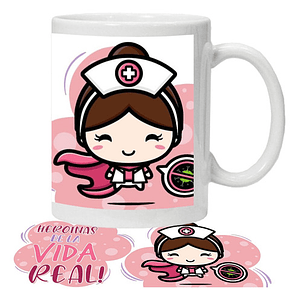 Tazón Enfermera Heroínas De La Vida Real Grafimax