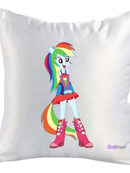 Cojín Felpa Rainbow Dash Equestria Girls 40x40 Grafimax 1