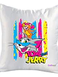 Cojín Blanco Felpa Tom Y Jerry 40x40 Grafimax - Miniatura 1