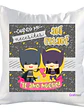 Cojín Blanco Felpa Batman Cuando Me Necesites 40x40 Grafimax - Miniatura 1